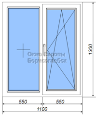 ПВХ окно для частного дома