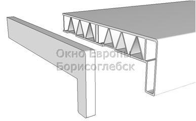 Заглушка пластикового подоконника